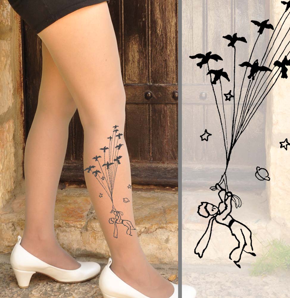 Nude Tattoo Logo Tights